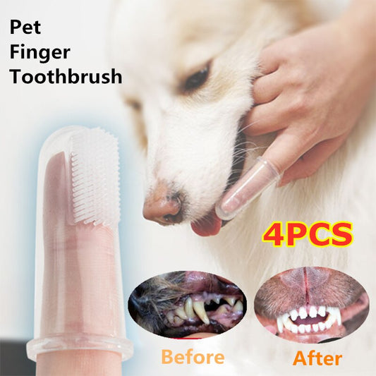 Super Soft Pet Finger Toothbrush 2pcs/4pcs