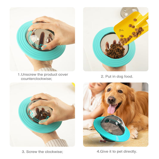 Dog planet treat toy food dispensing Funny Interactive