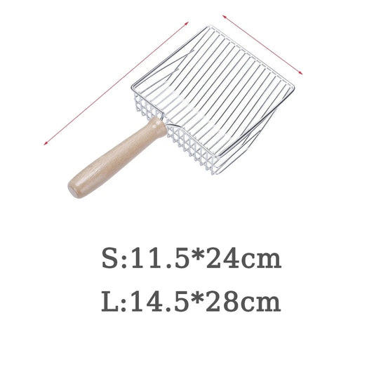 Cat litter shovel large stainless steel metal
