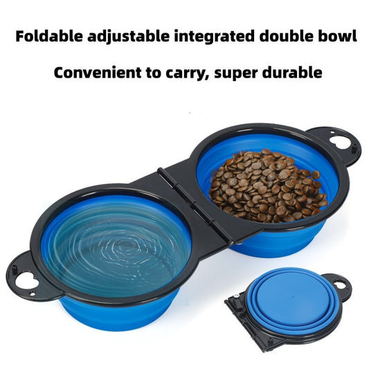 DUAL BOWL FEEDING PORTABLE