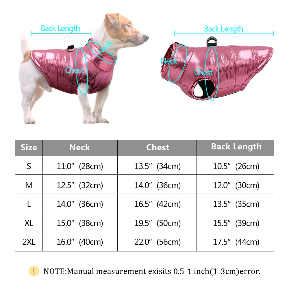 Clothes for dogs waterproof  puppy pet jacket