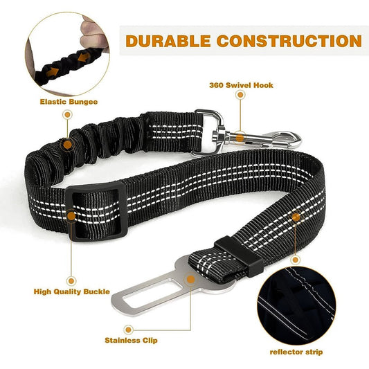 Dog Seat Belt Adjustable Pet Car