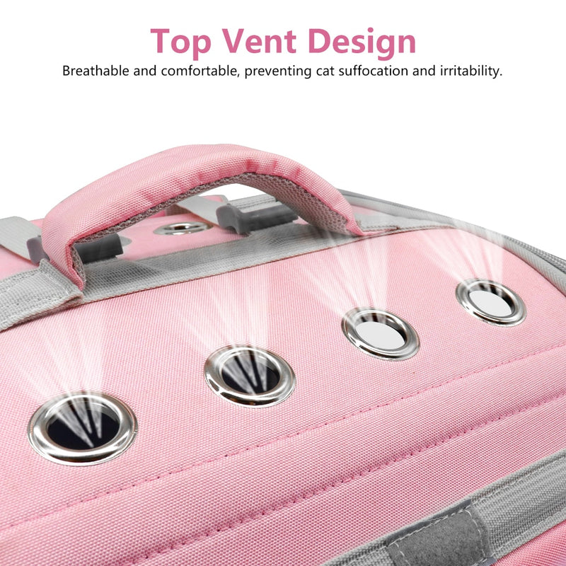 Pet Cat Carrier Backpack Breathable Cat Travel