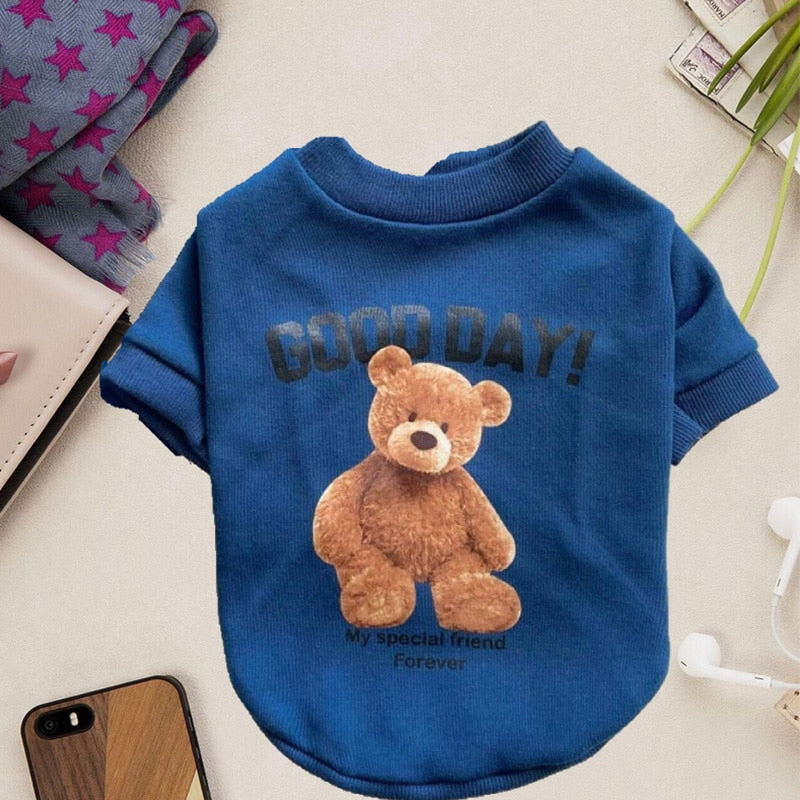 Winter puppy hoodie clothing cartoon bear