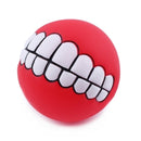 Pet Dog Puppy Ball Teeth Silicon Chew Toys Sound Novelty