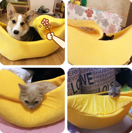 Banana cat/dog bed house funny cute cozy