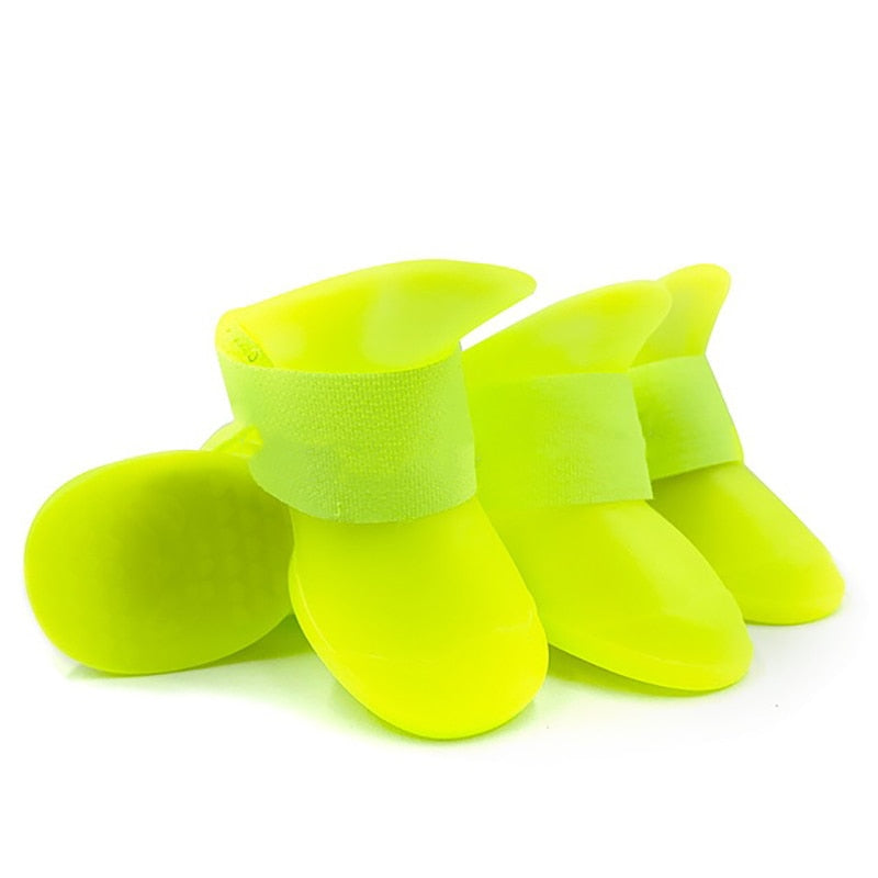 WaterProof rainshoes anti-slip rubber boot for dogs/cats 4Pcs