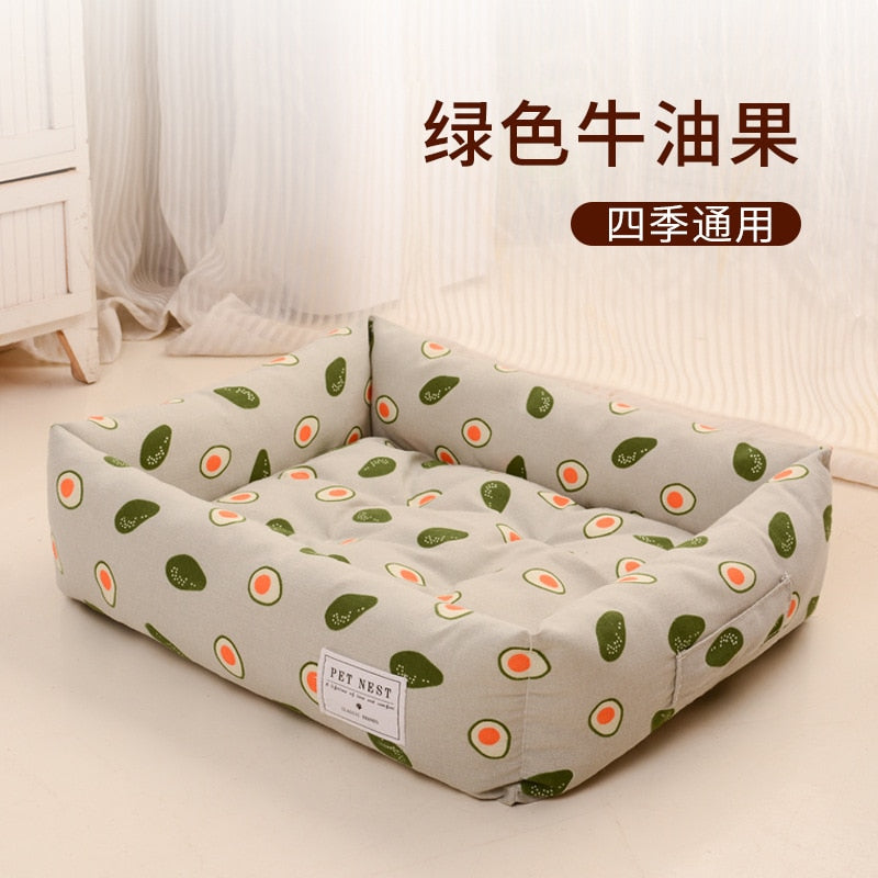 Square lattice Dog beds Detachable washable