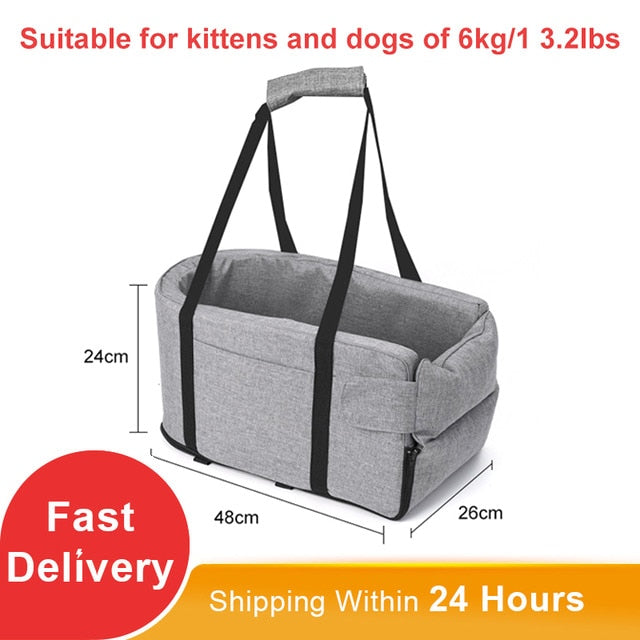Portable Cat/Dog Bed for transport Central Control Car