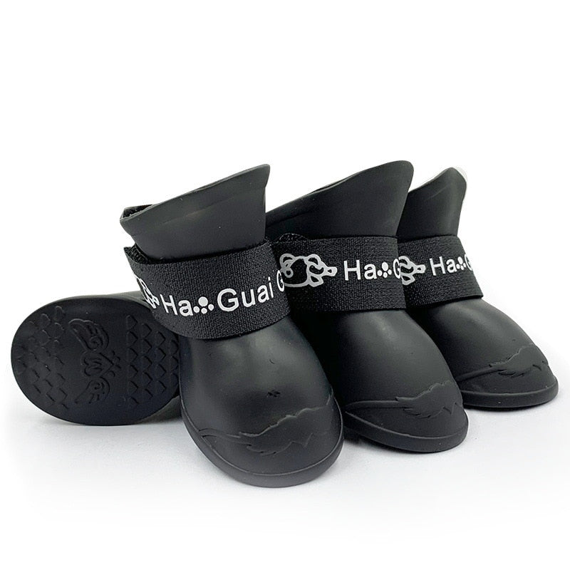 Pet rain shoes dog cat anti-slip rubber