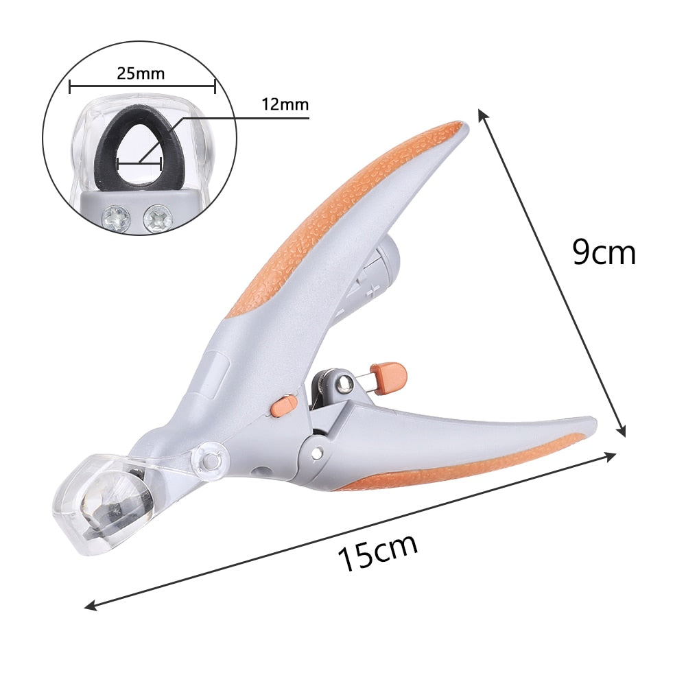 Professional Pet Nail Clipper with LED Light