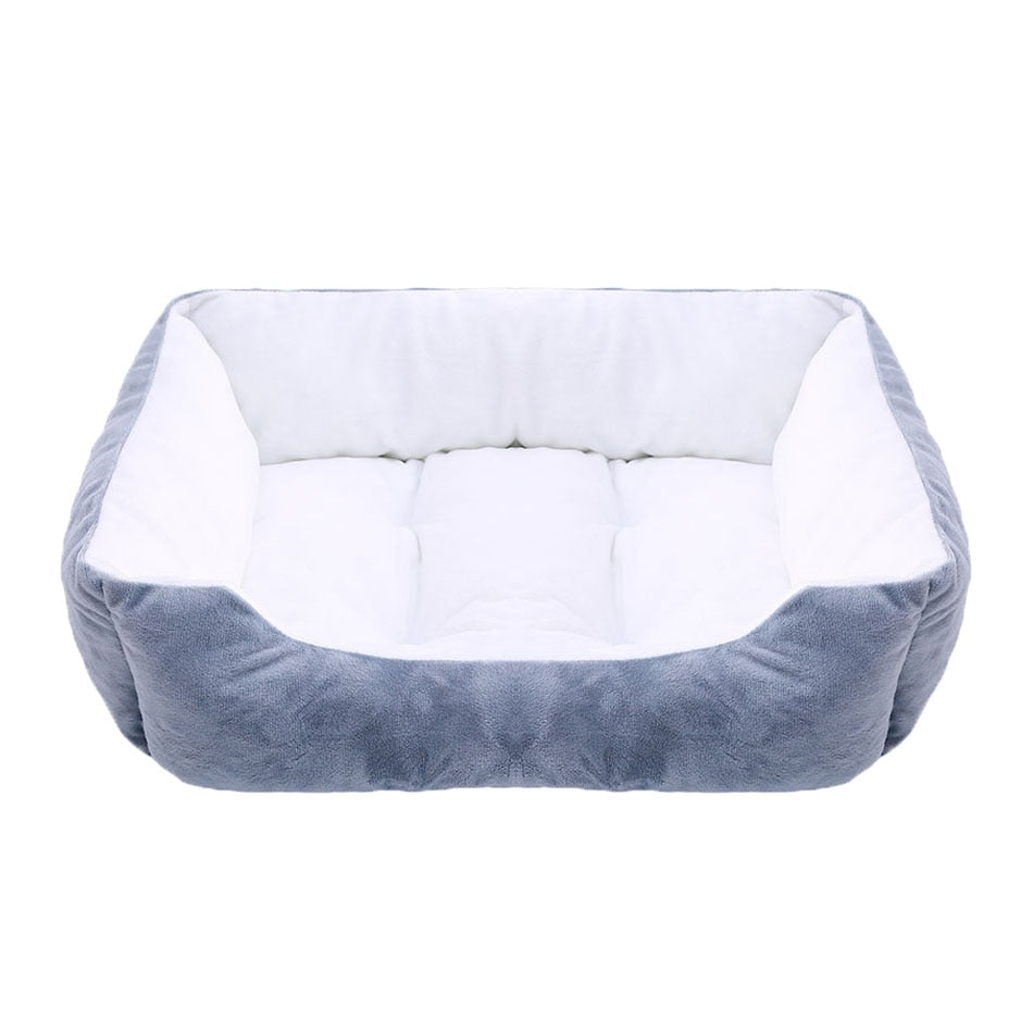 Beds for Dog and Cats Pet Square Plush Kennel