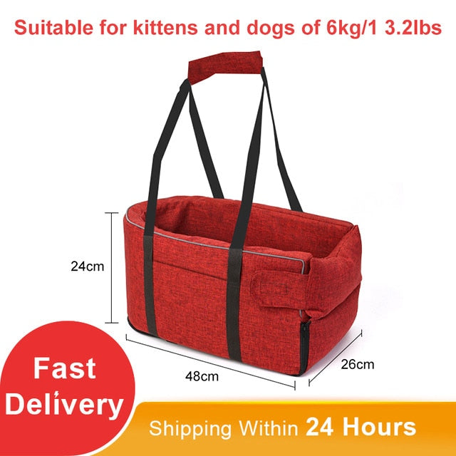 Portable Cat/Dog Bed for transport Central Control Car