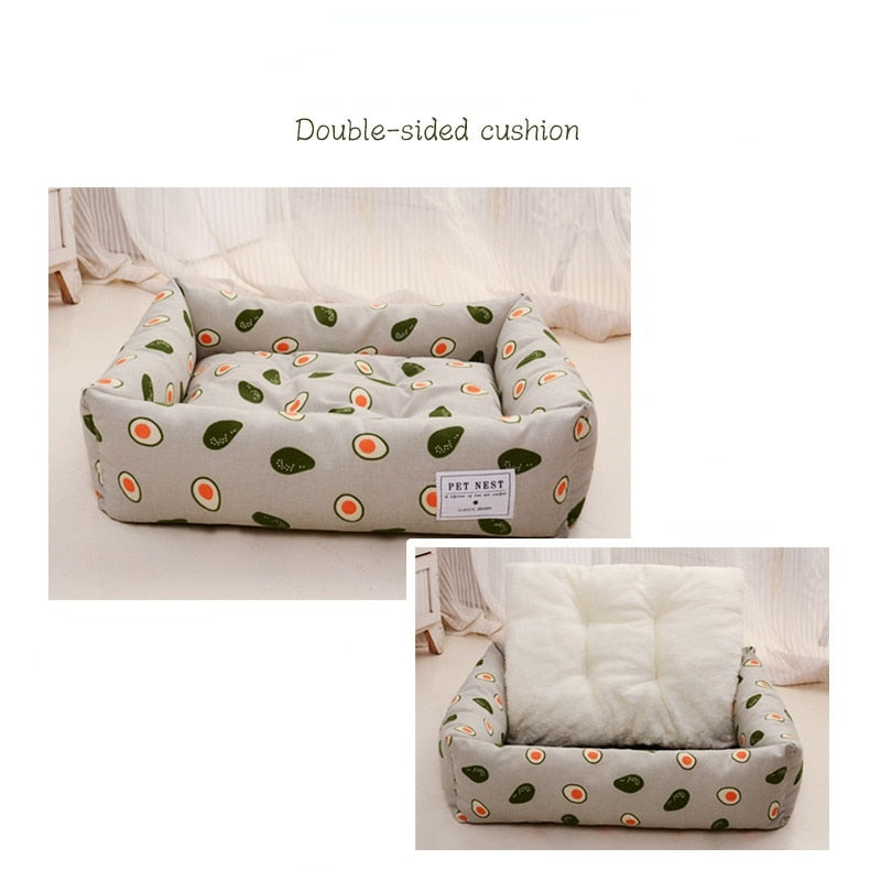 Square lattice Dog beds Detachable washable