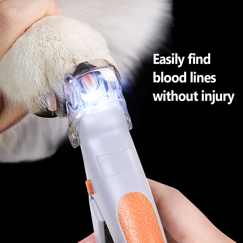 Professional Pet Nail Clipper with LED Light