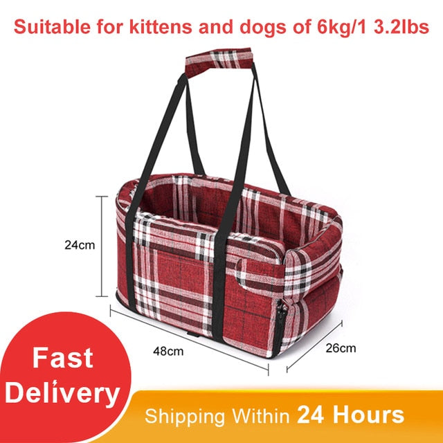 Portable Cat/Dog Bed for transport Central Control Car