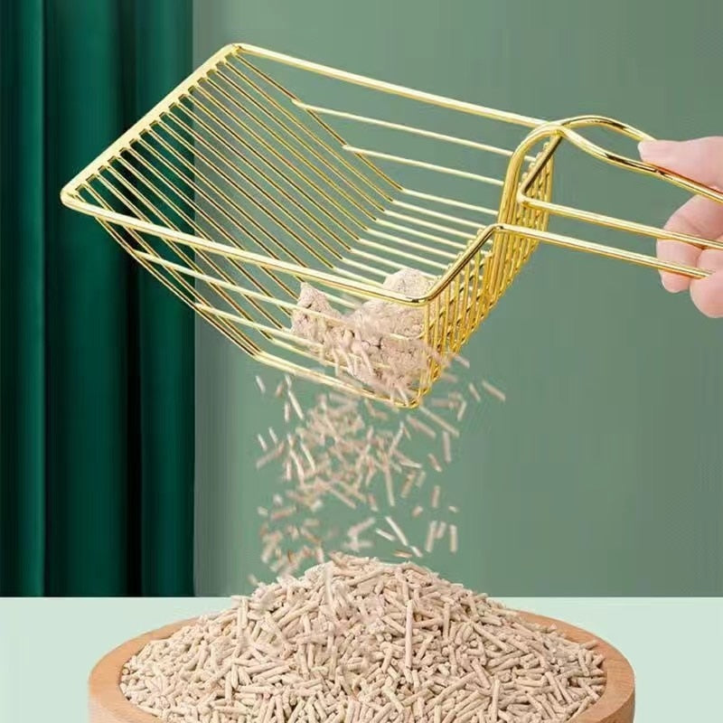 Cat litter shovel large stainless steel metal