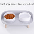 Food Feeders Pet Cat Double Bowls