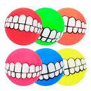 Pet Dog Puppy Ball Teeth Silicon Chew Toys Sound Novelty