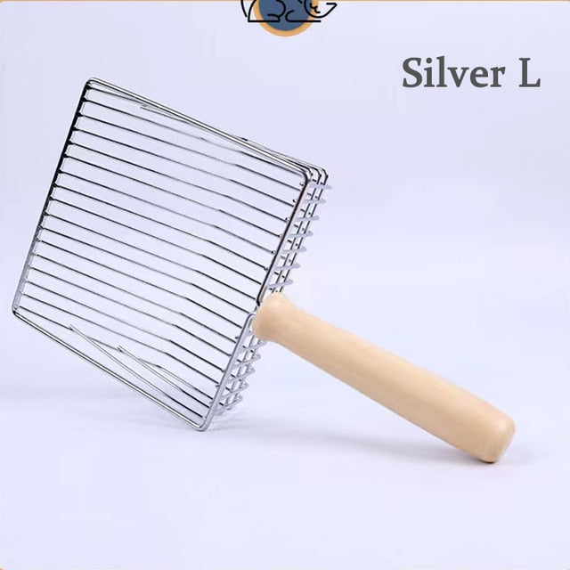 Cat litter shovel large stainless steel metal