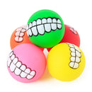 Pet Dog Puppy Ball Teeth Silicon Chew Toys Sound Novelty