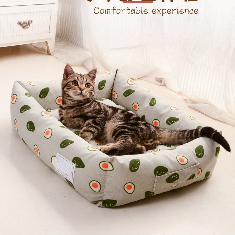 Square lattice Dog beds Detachable washable