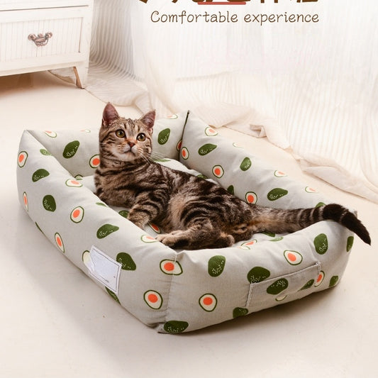 Square lattice Dog beds Detachable washable
