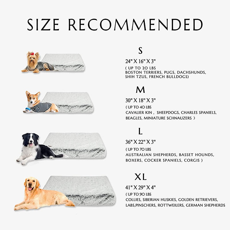 Plush Removable for Cleaning Puppy Cushion Super Soft Claming Beds