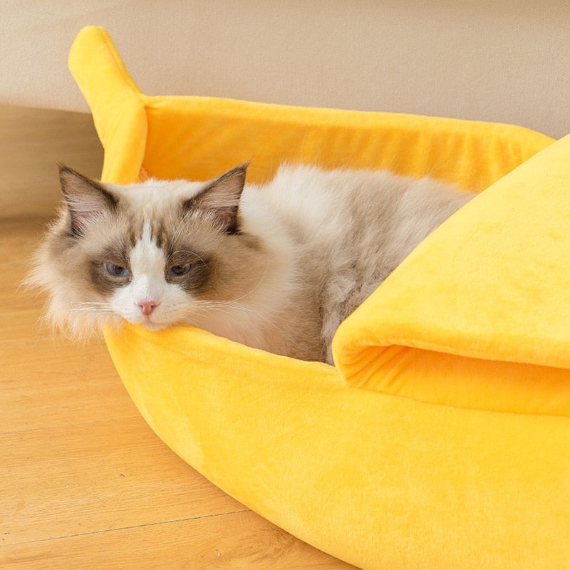Banana cat/dog bed house funny cute cozy