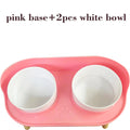 Food Feeders Pet Cat Double Bowls