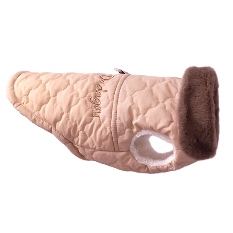 Waterproof Fur Collar Dog Jacket Winter