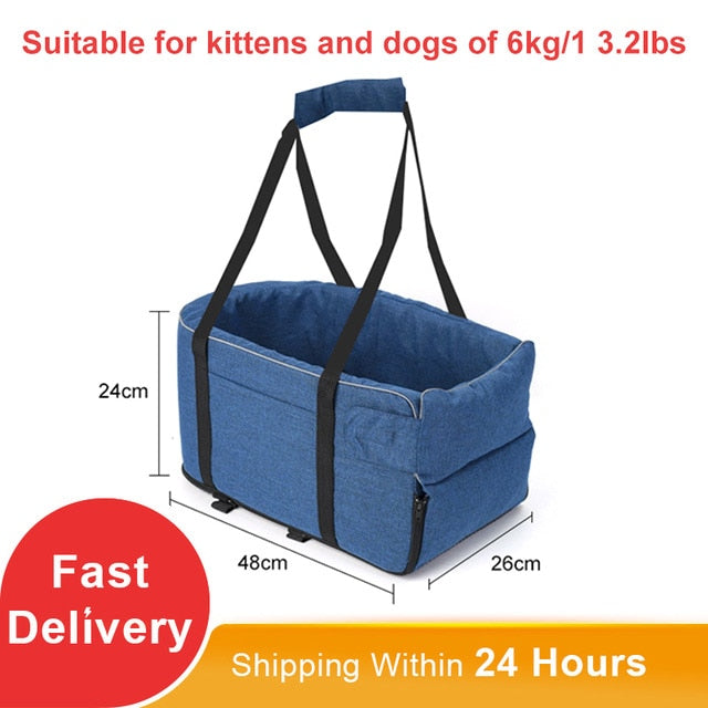 Portable Cat/Dog Bed for transport Central Control Car