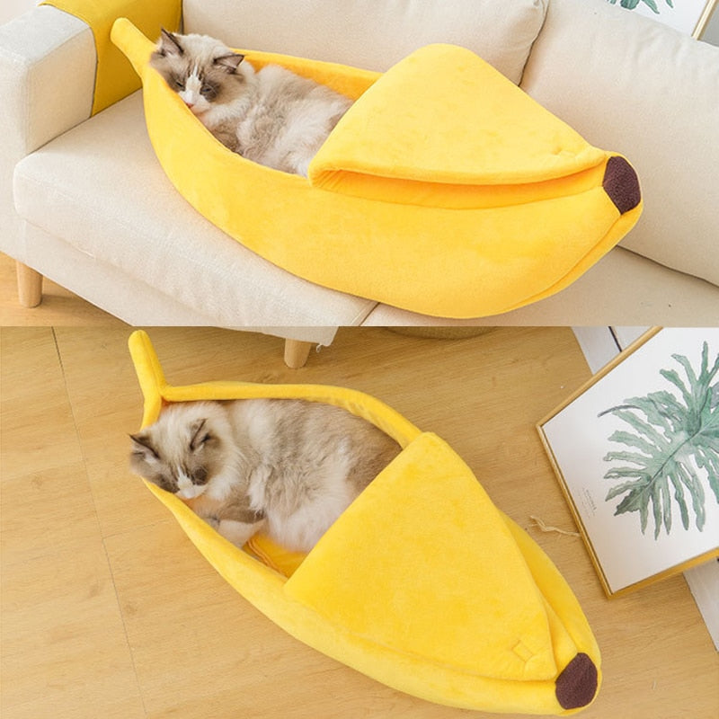 Banana cat/dog bed house funny cute cozy