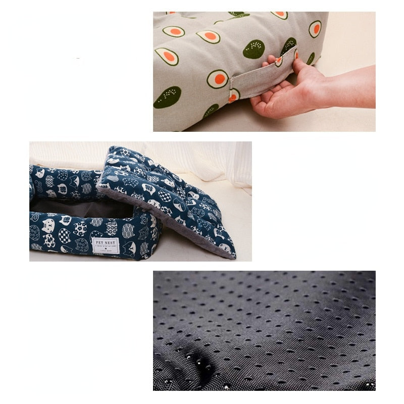 Square lattice Dog beds Detachable washable