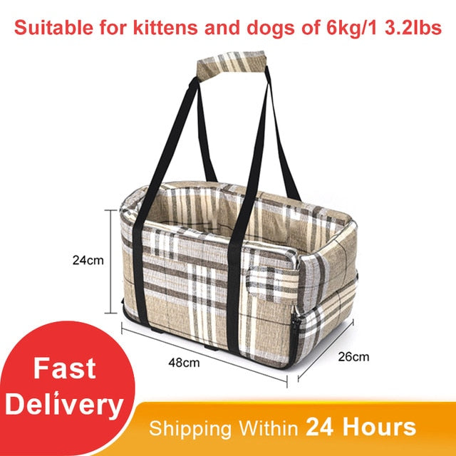 Portable Cat/Dog Bed for transport Central Control Car