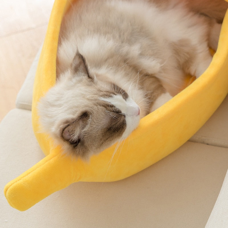 Banana cat/dog bed house funny cute cozy