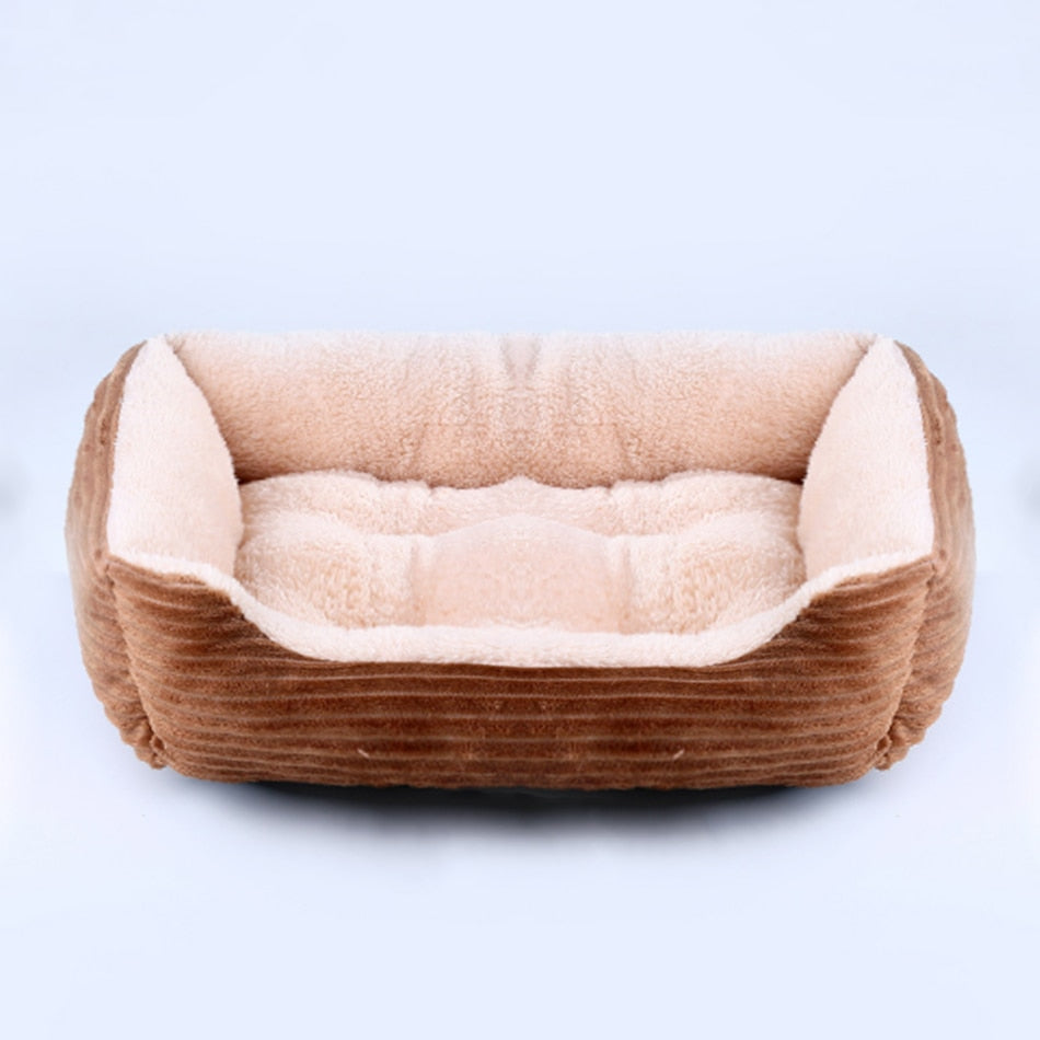 Beds for Dog and Cats Pet Square Plush Kennel