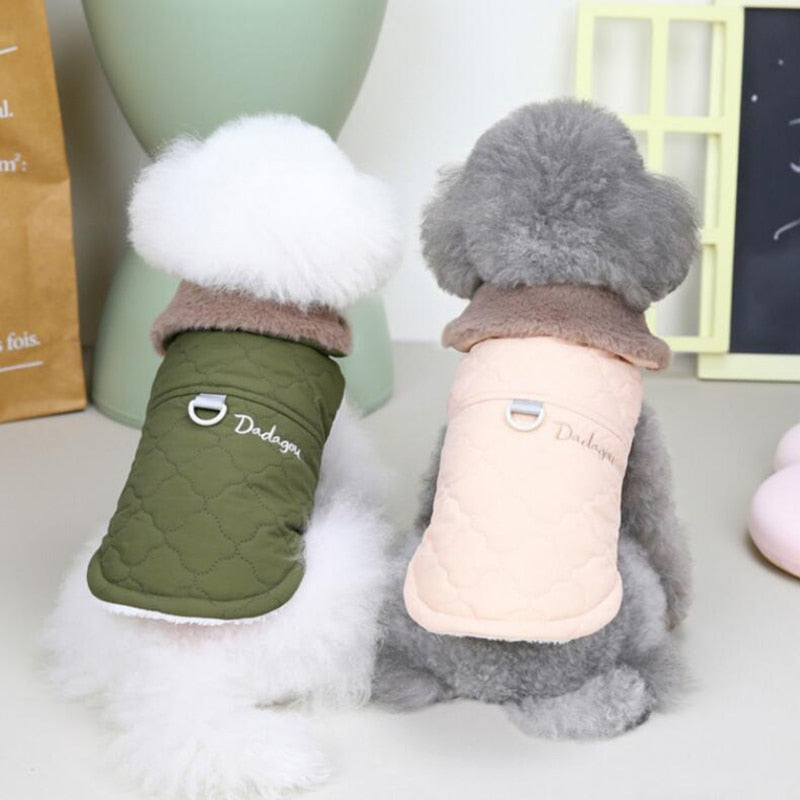 Waterproof Fur Collar Dog Jacket Winter