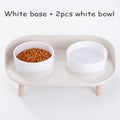 Food Feeders Pet Cat Double Bowls