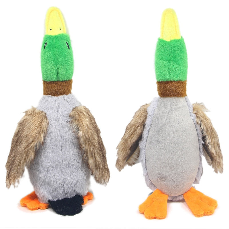 Dog chew toys cute plush duck sound