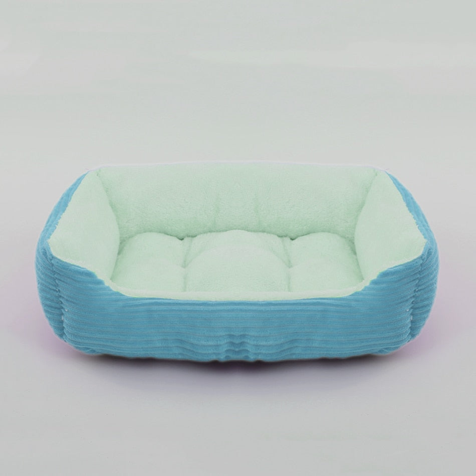 Beds for Dog and Cats Pet Square Plush Kennel