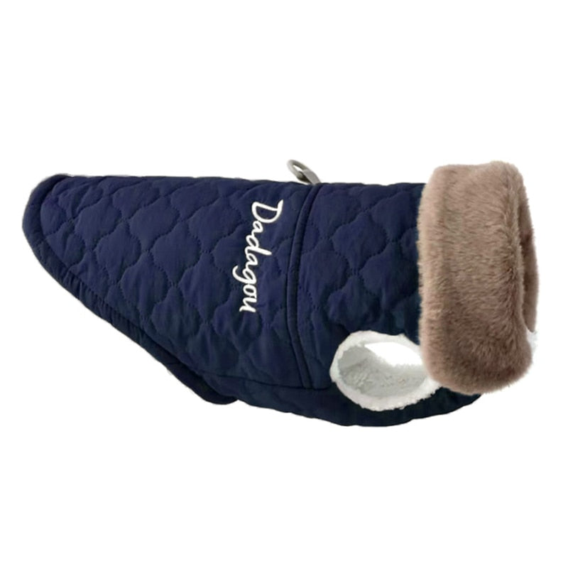 Waterproof Fur Collar Dog Jacket Winter