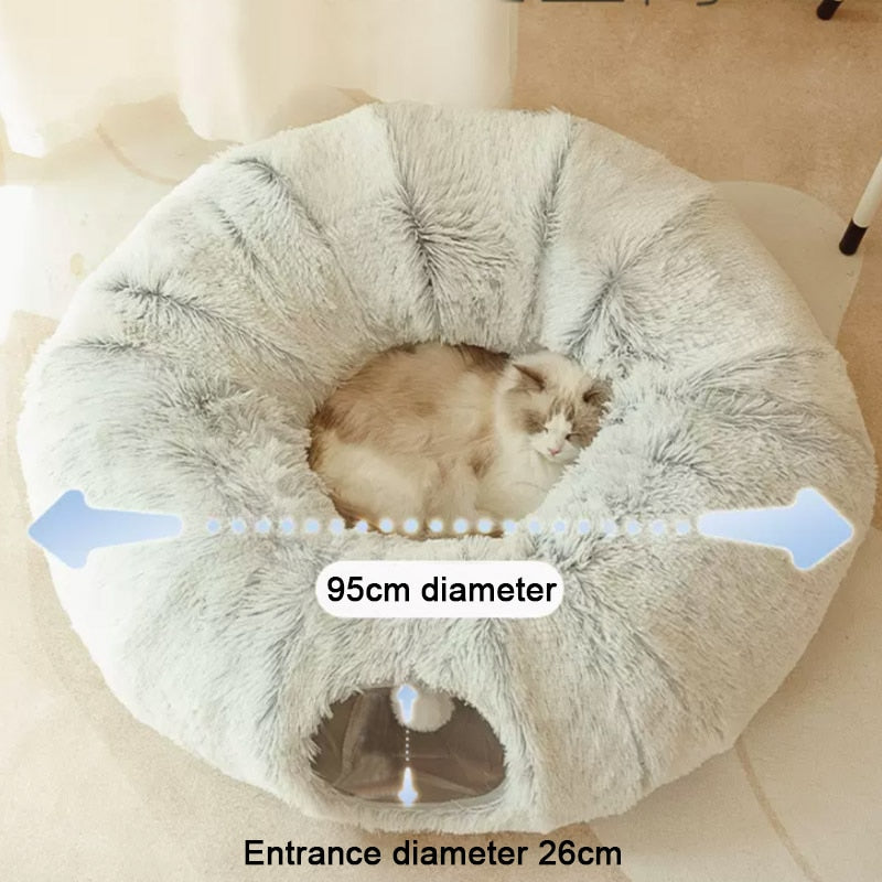Round Cat Beds House 2 In 1