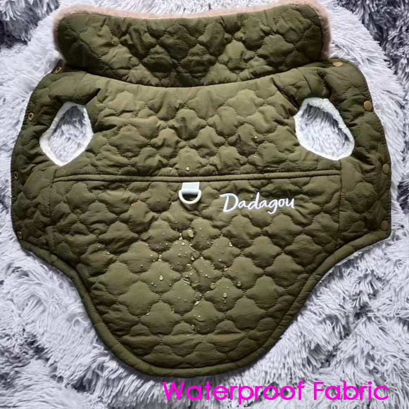 Waterproof Fur Collar Dog Jacket Winter