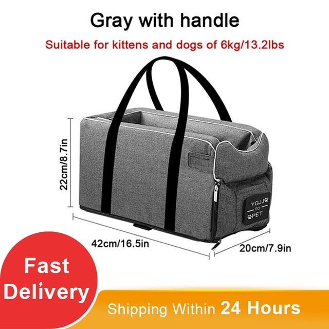 Portable Cat/Dog Bed for transport Central Control Car