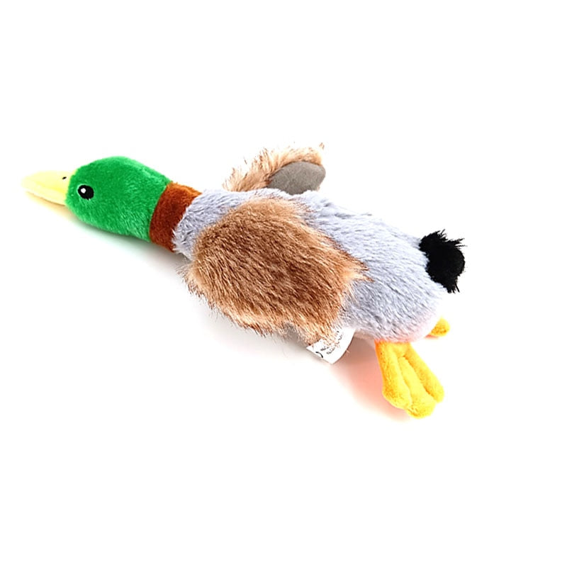Dog chew toys cute plush duck sound