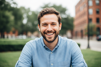 foto de um homem feliz 