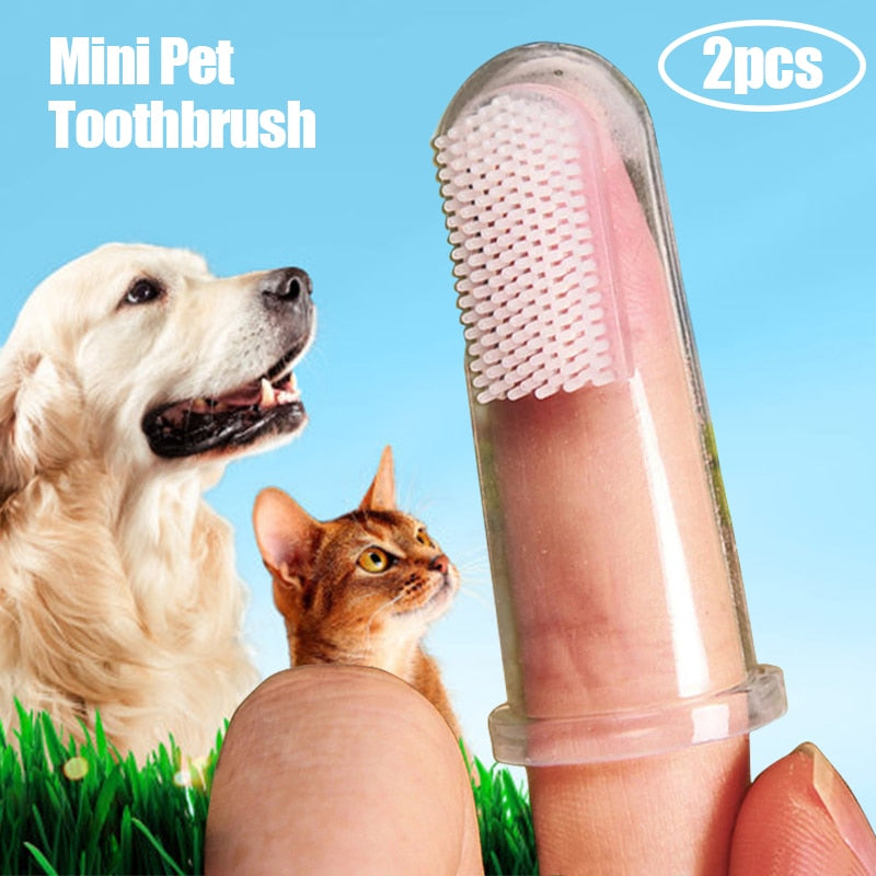 Super Soft Pet Finger Toothbrush 2pcs/4pcs